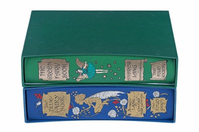 Lot 121 - Folio Society: Lang (Andrew) Green and Blue Fairy Books