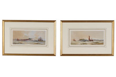 Lot 414 - Frank Henry Mason - pair of coastal scenes | watercolour