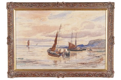 Lot 31 - Alexander Ballingall - Taking in the catch | watercolour