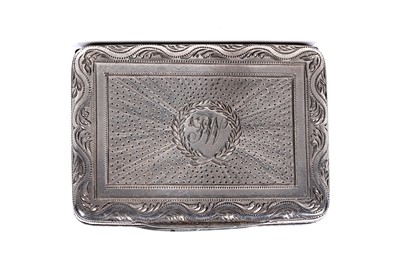 Lot 15 - A late George III silver vinaigrette by Thomas Edwards, London 1817