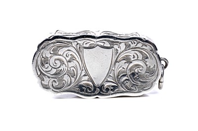 Lot 1 - A Victorian silver vinaigrette by Hilliard & Thomason, Birmingham 1886