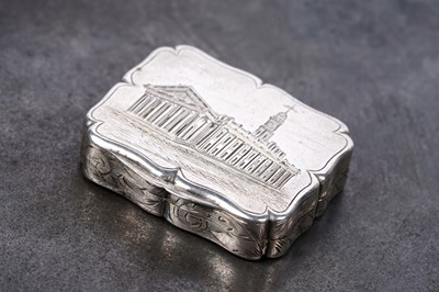 Lot 5 - A Victorian silver castletop vinaigrette by George Unite, Birmingham 1844