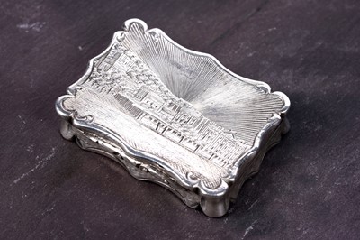 Lot 17 - A Victorian silver castletop vinaigrette by David Pettifer, Birmingham 1851