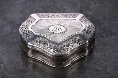 Lot 6 - A late George III engraved silver vinaigrette by Joseph Wilmore, Birmingham 1819