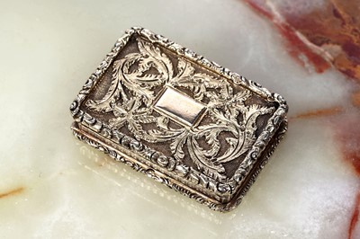 Lot 18 - A William IV silvergilt vinaigrette by Joseph Wilmore, Birmingham 1836