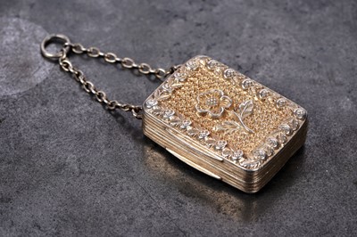 Lot 23 - A George IV silvergilt vinaigrette by Lesdam & Vale, Birmingham 1820