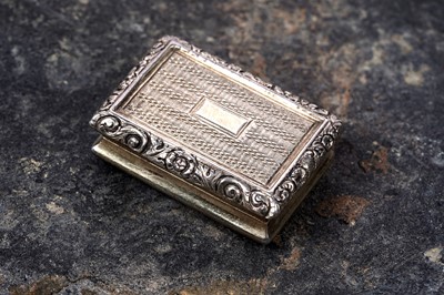 Lot 65 - A George IV silvergilt vinaigrette by Joseph Wilmore, Birmingham 1820