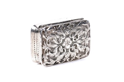 Lot 49 - A George IV silver vinaigrette by Joseph Wilmore, Birmingham 1826