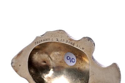 Lot 37 - A rare Victorian silver novelty vinaigrette, London 1888
