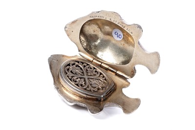 Lot 37 - A rare Victorian silver novelty vinaigrette, London 1888