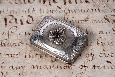 Lot 71 - A late George III silver vinaigrette by J. Bettridge, Birmingham 1818