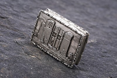 Lot 96 - An early Victorian silver castletop vinaigrette by Francis Clarke, Birmingham 1838