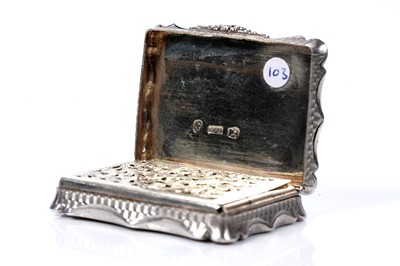 Lot 43 - An extremely rare Victorian silver castletop vinaigrette by Nathaniel Mills, Birmingham 1851