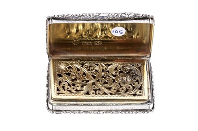 Lot 13 - An early Victorian silver castletop vinaigrette by Nathaniel Mills, Birmingham 1841