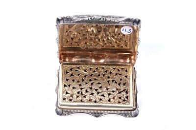 Lot 74 - A very rare Victorian silver castletop vinaigrette by Nathaniel Mills, Birmingham 1847