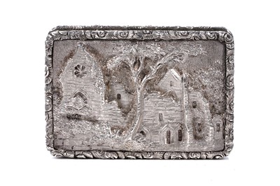 Lot 33 - A William IV silver castletop vinaigrette by Gervaise Wheeler, Birmingham 1836