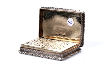 Lot 33 - A William IV silver castletop vinaigrette by Gervaise Wheeler, Birmingham 1836