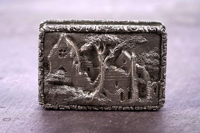 Lot 33 - A William IV silver castletop vinaigrette by Gervaise Wheeler, Birmingham 1836