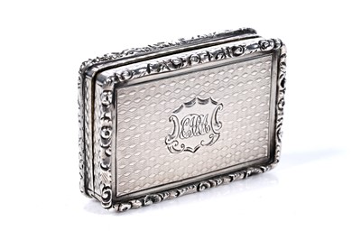 Lot 44 - A Victorian silver castletop vinaigrette, by Nathaniel Mills, Birmingham 1836