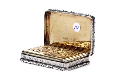Lot 44 - A Victorian silver castletop vinaigrette, by Nathaniel Mills, Birmingham 1836