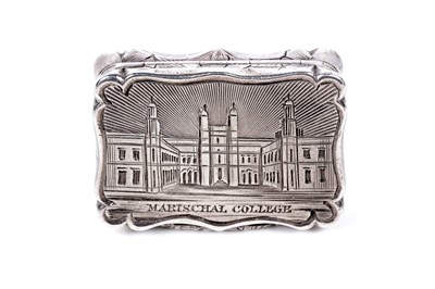 Lot 304 - A very rare small Victorian silver castletop vinaigrette by David Pettifer, Birmingham 1850