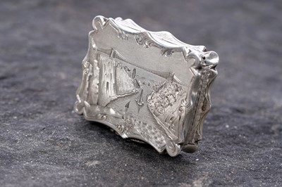 Lot 76 - A rare Victorian vinaigrette by Nathaniel Mills, Birmingham 1846