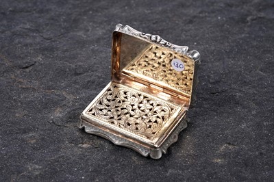 Lot 76 - A rare Victorian vinaigrette by Nathaniel Mills, Birmingham 1846