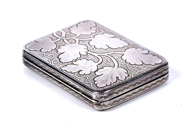 Lot 306 - A George III silver vinaigrette by Samuel Pemberton, Birmingham 1809