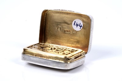 Lot 80 - A George III silver vinaigrette by Matthew Linwood, Birmingham 1810