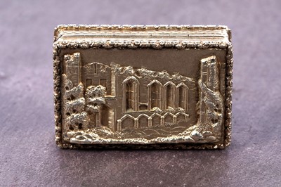 Lot 50 - A William IV silvergilt castletop vinaigrette by E. Jones, Birmingham 1836