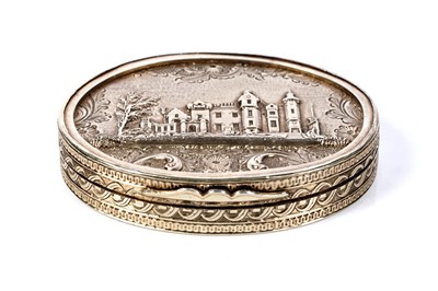 Lot 39 - A very rare Victorian Scottish provincial silvergilt castletop vinaigrette