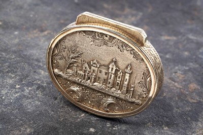 Lot 39 - A very rare Victorian Scottish provincial silvergilt castletop vinaigrette