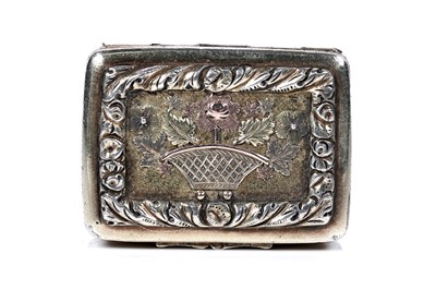 Lot 69 - A George IV silvergilt vinaigrette by Lesdam & Vale, Birmingham 1822