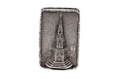 Lot 100 - An early Victorian silver castletop vinaigrette by Nathaniel Mills, Birmingham 1842