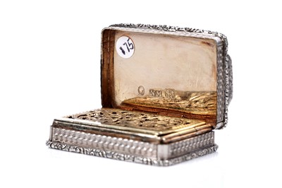 Lot 100 - An early Victorian silver castletop vinaigrette by Nathaniel Mills, Birmingham 1842