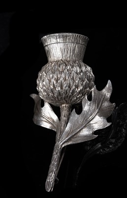 Lot 82 - A Victorian naturalistic silver vinaigrette in the form of a thistle head, London 1876