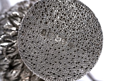 Lot 82 - A Victorian naturalistic silver vinaigrette in the form of a thistle head, London 1876