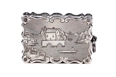 Lot 92 - A Victorian silver vinaigrette by Yapp and Woodward, Birmingham 1847
