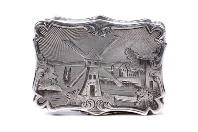 Lot 78 - A Victorian silver vinaigrette by Nathaniel Mills, Birmingham 1846
