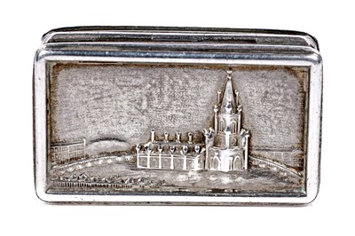 Lot 94 - An extremely rare George IV silver castletop vinaigrette
