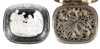 Lot 84 - A William IV silvergilt vinaigrette probably by John Nichols, London 1834