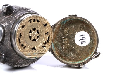 Lot 52 - A rare Victorian novelty silver vinaigrette by Sampson Mordan, London 1875