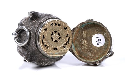 Lot 52 - A rare Victorian novelty silver vinaigrette by Sampson Mordan, London 1875