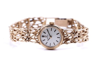 Lot 205 - A lady's 9ct gold cased Omega cocktail watch