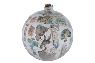 Lot 275 - A 19th Century Decalcomania glass ball