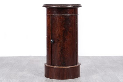 Lot 37 - A Victorian mahogany cylinder pot cupboard