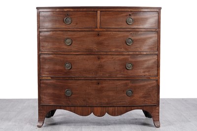 Lot 40 - A George III mahogany bowfront chest of drawers