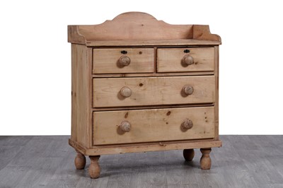 Lot 36 - A 19th Century pine chest of drawers