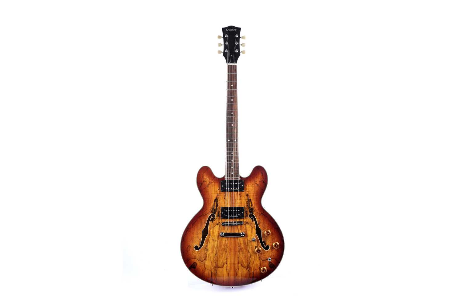 Lot 136 - A Quincy 335 style guitar