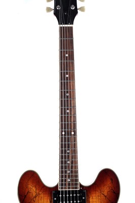 Lot 136 - A Quincy 335 style guitar